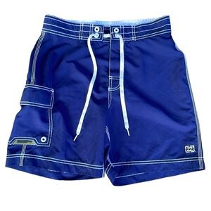 BILLABONG MENS BLUE BOARD SHORTS DRAWSTRING SIZE 29